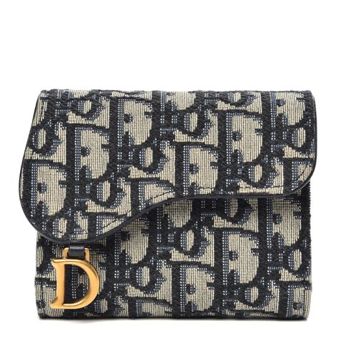 Christian Dior Saddle Lotus Wallet 